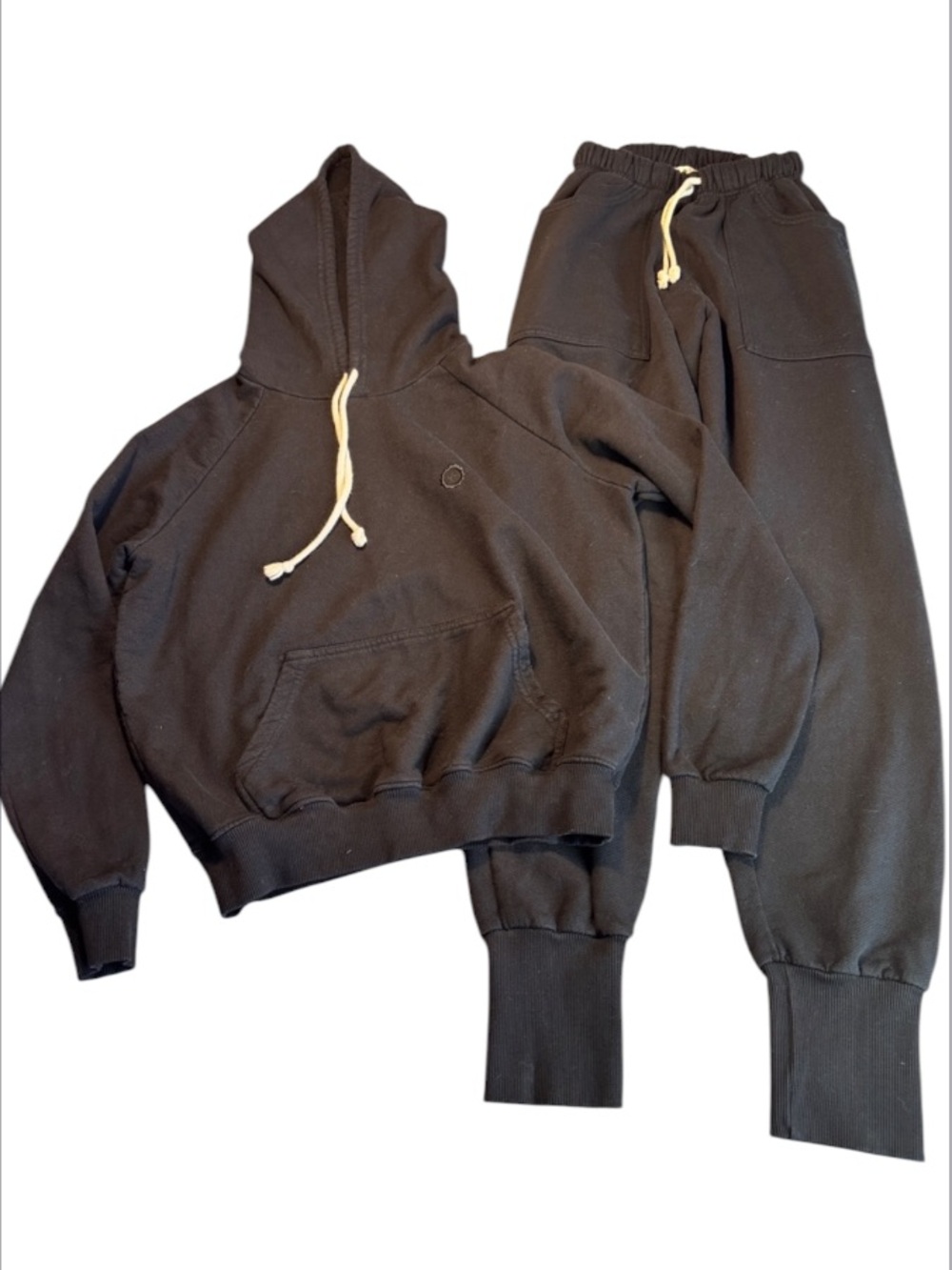 Big Bud Press Classic Sweatpants Joggers(XS) and Hoodie(P) Set Black Unisex - Picture 1 of 14